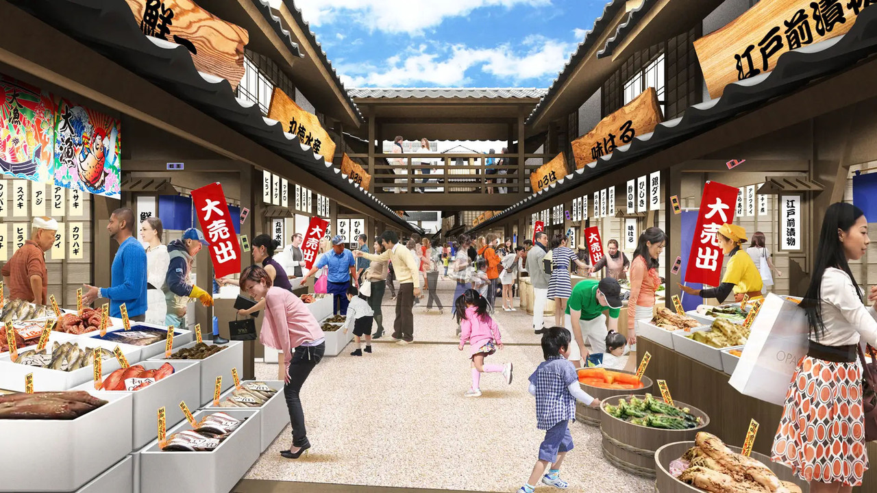 豊洲 千客万来内の和カフェ（店舗名未定）の事業内容の写真1枚目